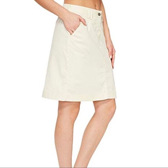 Ivory Denim A-line Mini Skirt by Jack Wolfskin NEW - Picture 1 of 4
